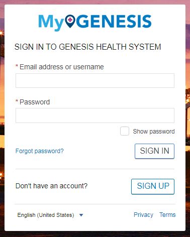 Genesis patient portal