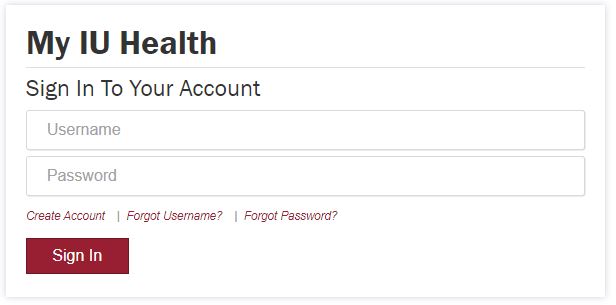 IU Health Patient Portal
